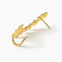 Bijou D'oreille Grimpant Unitaire Acier Inoxydable Jaune Dyonis-Histoire d'Or Online