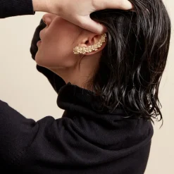 Bijou D'oreille Grimpant Unitaire Acier Inoxydable Jaune Dyonis-Histoire d'Or Online