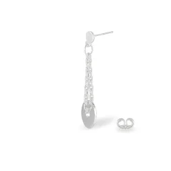 Histoire d'Or Bijou D'oreille Two Argent Blanc