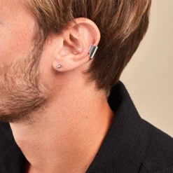 Histoire d'Or Bijou D'oreille Two Argent Blanc