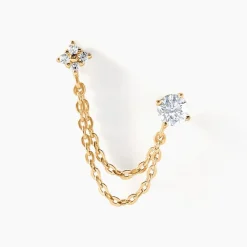 Histoire d'Or Bijou D'oreille Unitaire Aspen Or Jaune Oxyde De Zirconium