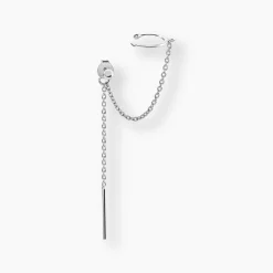 Histoire d'Or Bijou D'oreille Unitaire Argent Blanc Alexiia