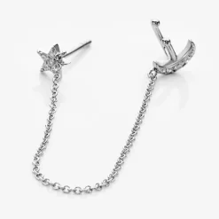 Bijou D'oreille Unitaire Argent Blanc Aulay Oxydes De Zirconium-Histoire d'Or Discount