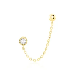 Histoire d'Or Bijou D'oreille Unitaire Camila Or Jaune Oxyde De Zirconium