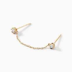 Bijou D'oreille Unitaire Godric Or Jaune Diamant-Histoire d'Or Sale