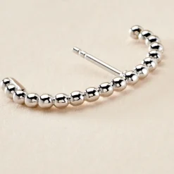 Histoire d'Or Bijou D'oreille Unitaire Krabi Argent Blanc