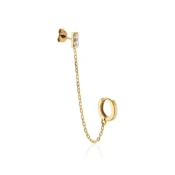 Bijou D'oreille Unitaire Plaqué Or Maverick Oxyde De Zirconium-Histoire d'Or Discount