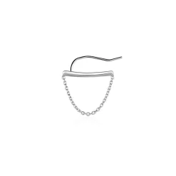 Bijou D'oreille Unitaire Parigi Argent Blanc-Histoire d'Or Online