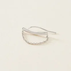 Bijou D'oreille Unitaire Parigi Argent Blanc-Histoire d'Or Online