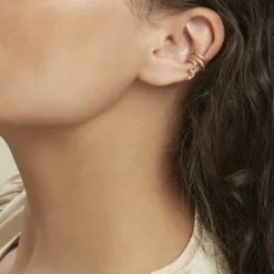 Histoire d'Or Bijou D'oreille Unitaire Silohe Plaqué Or Jaune