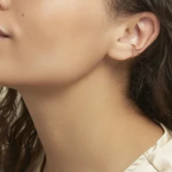 Histoire d'Or Bijou D'oreille Unitaire Silohe Plaqué Or Jaune