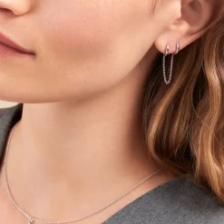 Bijou D'oreille Unitaire Stephie Argent Blanc-Histoire d'Or Online