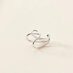 Histoire d'Or Bijou D'oreille Unitaire Sini Argent Blanc