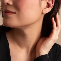 Histoire d'Or Bijou D'oreille Unitaire Sini Argent Blanc