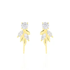 Bijoux D'oreilles Alexine Or Jaune Oxyde De Zirconium-Histoire d'Or Sale