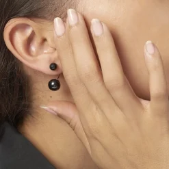 Histoire d'Or Bijoux D'oreilles Alyson Argent Blanc Céramique