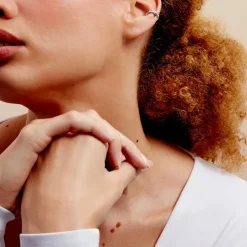 Bijoux D'oreilles Astre Precieux Argent Blanc Oxyde De Zirconium-Histoire d'Or Clearance