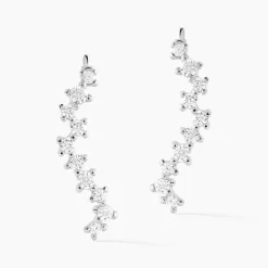 Bijoux D'oreilles Brandi Argent Rhodié Oxyde De Zirconium-Histoire d'Or Best