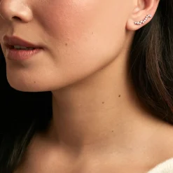 Bijoux D'oreilles Brandi Argent Rhodié Oxyde De Zirconium-Histoire d'Or Best