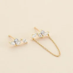 Bijoux D'oreilles Krystine Or Jaune Oxyde De Zirconium-Histoire d'Or Best