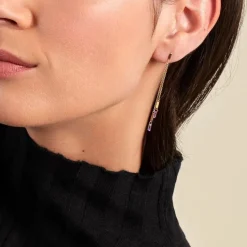 Bijoux D'oreilles Lavender Or Jaune Améthyste-Histoire d'Or Outlet