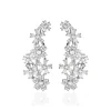 Bijoux D'oreilles Midnight Flower Argent Blanc Oxyde De Zirconium-Histoire d'Or Online