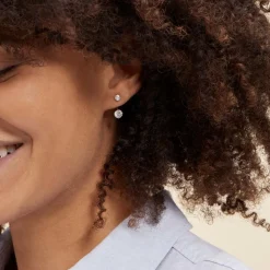 Histoire d'Or Bijoux D'oreilles Or Jaune Nerius Oxyde