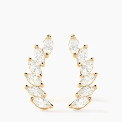 Histoire d'Or Bijoux D'oreilles Resa Or Jaune Oxyde De Zirconium