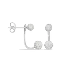 Histoire d'Or Bijoux D'oreilles Rosely Argent Blanc