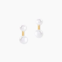 Bijoux D'oreilles Seona Or Jaune Perle De Culture-Histoire d'Or Clearance