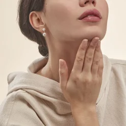 Bijoux D'oreilles Seona Or Jaune Perle De Culture-Histoire d'Or Clearance