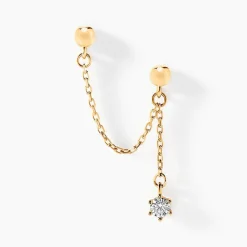 Histoire d'Or Bijoux D'oreilles Sly Or Jaune Oxyde De Zirconium