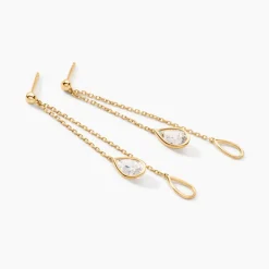 Histoire d'Or Bo Pendantes Or Jaune Emerika Oxyde De Zirconium