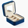 Histoire d'Or Boite à Bijou Tissu Bleu