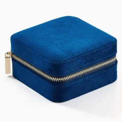 Histoire d'Or Boite à Bijou Tissu Bleu