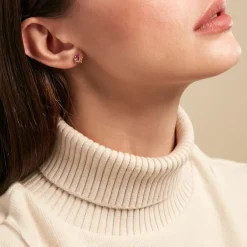 Histoire d'Or Boucle D'oreille Dépareillée Clematis Plaqué Or Jaune Spinelle Oxyde