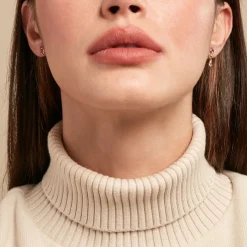 Histoire d'Or Boucle D'oreille Dépareillée Clematis Plaqué Or Jaune Spinelle Oxyde