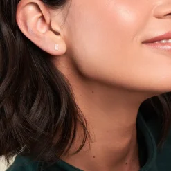 Histoire d'Or Boucle D'oreille Puce Unitaire Jodoca Or Jaune Oxyde De Zirconium