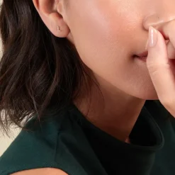 Boucle D'oreille Puce Unitaire Jodoca Or Jaune Oxyde De Zirconium-Histoire d'Or Hot