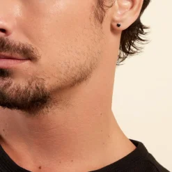 Histoire d'Or Boucle D'oreille Puce Unitaire Niels Argent Blanc Oxyde De Zirconium