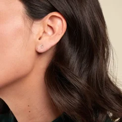 Boucle D'oreille Puce Unitaire Jodoca Or Jaune Oxyde De Zirconium-Histoire d'Or Best