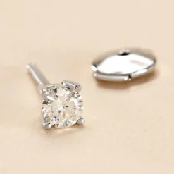 Boucle D'oreille Puce Unitaire Victoria-Histoire d'Or New