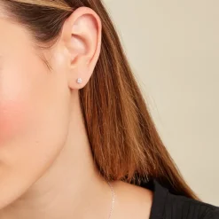 Boucle D'oreille Puce Unitaire Victoria-Histoire d'Or New