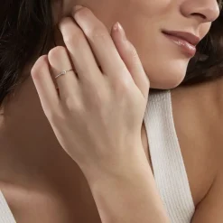 Boucle D'oreille Unitaire Plaqué Or Thed Oxydes De Zirconium-Histoire d'Or Online