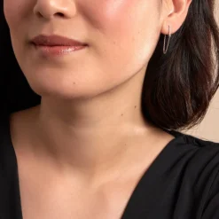 Histoire d'Or Boucle D'oreille Unitaire Barbra Or Jaune Oxyde De Zirconium