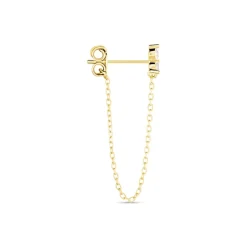 Histoire d'Or Boucle D'oreille Unitaire Edweena Or Jaune Oxyde De Zirconium