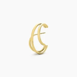 Histoire d'Or Boucle D'oreille Unitaire Agave Acier Jaune