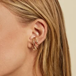 Histoire d'Or Boucle D'oreille Unitaire Agave Acier Jaune