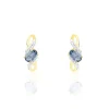 Histoire d'Or Boucles D'malia Oreilles Puces Malia Or Jaune Saphir Et Diamant