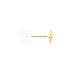 Boucles D'oreille Puce Unitaire Oya Or Jaune Oxyde De Zirconium-Histoire d'Or Clearance